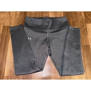 Under Armour ColdGear Compression Leggings Gray Heather 1349792 Womens Large